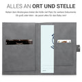 kwmobile Mutterpasshülle aus Kunstleder in Nubuklederoptik - Hülle für deutschen Mutterpass mit extra Fächern - Cover