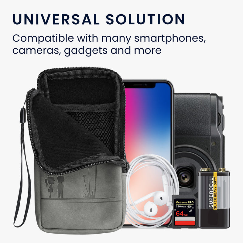 kwmobile Handytasche für Smartphones - 6,5" - Handy Tasche - 16,5 x 8,9 cm Innenmaße