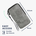 kwmobile Handytasche für Smartphones - 6,5" - Handy Tasche - 16,5 x 8,9 cm Innenmaße