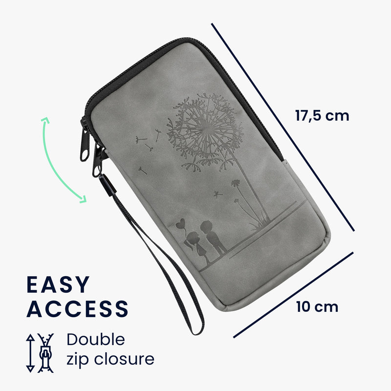 kwmobile Handytasche für Smartphones - 6,5" - Handy Tasche - 16,5 x 8,9 cm Innenmaße
