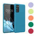 kwmobile Hülle kompatibel mit Samsung Galaxy S20 FE Hülle - weiches TPU Silikon Case - Cover geeignet für kabelloses Laden - Neon Koralle Neon Koralle  