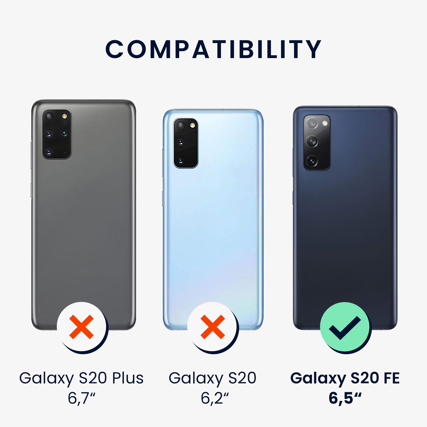 kwmobile Handyhülle für Samsung Galaxy S20 FE - Kabelloses Laden - Schutzhülle Cover