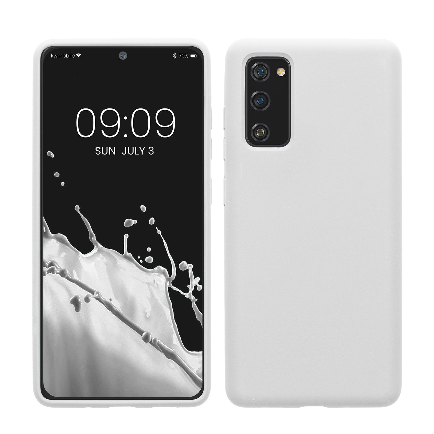 kwmobile Handyhülle für Samsung Galaxy S20 FE Hülle - Case Silikon - Kabelloses Laden - Schutzhülle Cover