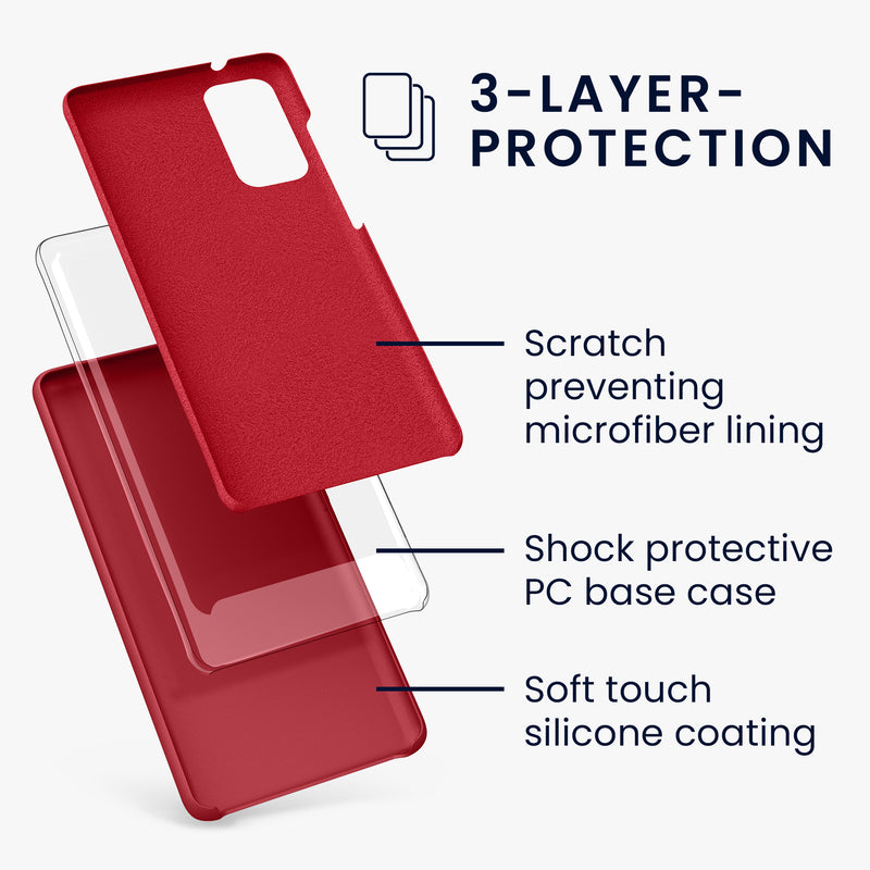kwmobile Handyhülle für Samsung Galaxy S20 FE Hülle - Case Silikon - Kabelloses Laden - Schutzhülle Cover