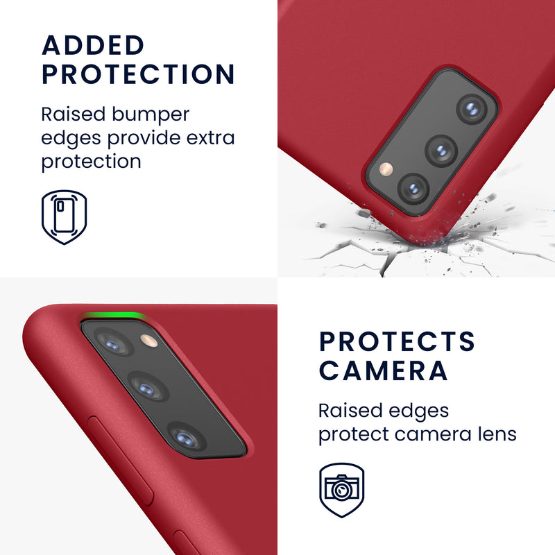 kwmobile Handyhülle für Samsung Galaxy S20 FE Hülle - Case Silikon - Kabelloses Laden - Schutzhülle Cover