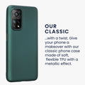 kwmobile Handyhülle für Xiaomi Mi 10T / Mi 10T Pro Hülle - Silikon Case metallisch schimmernd - Schutzhülle Cover