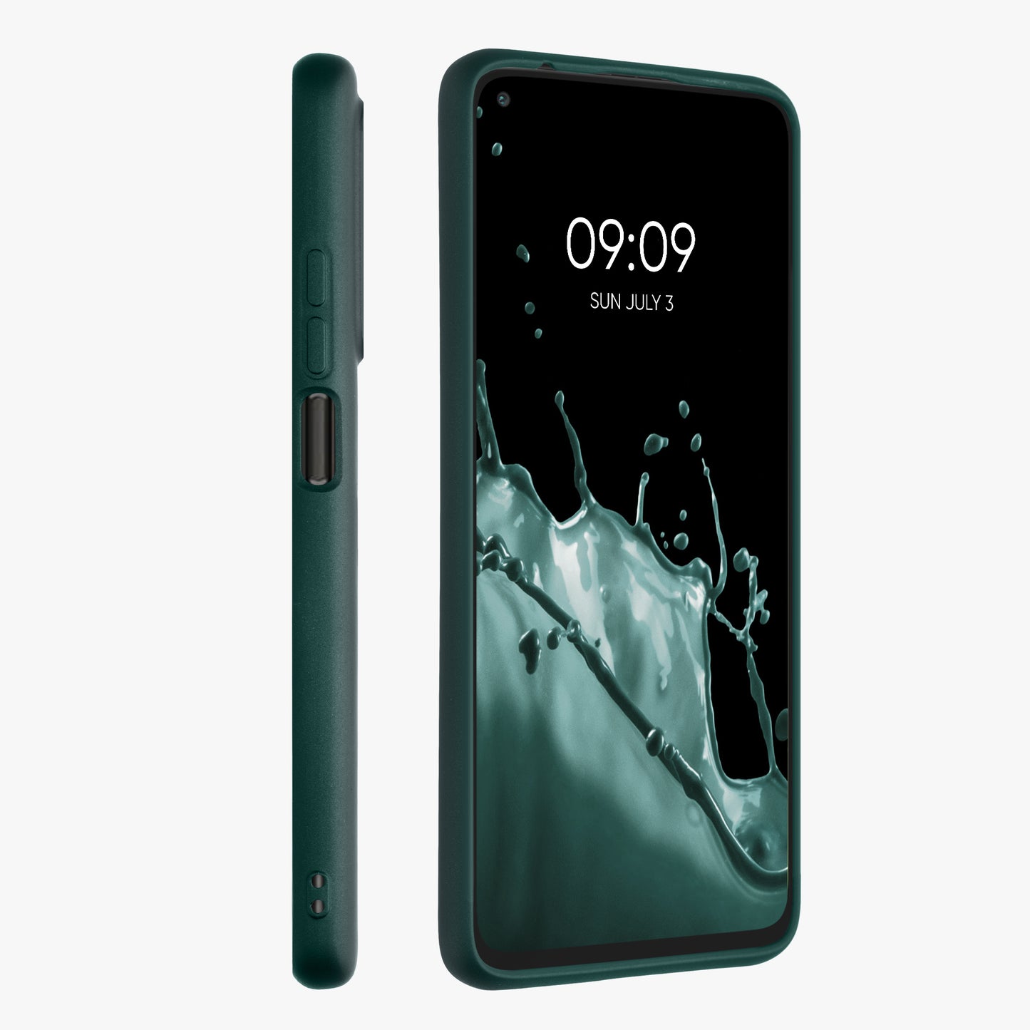 kwmobile Handyhülle für Xiaomi Mi 10T / Mi 10T Pro Hülle - Silikon Case metallisch schimmernd - Schutzhülle Cover