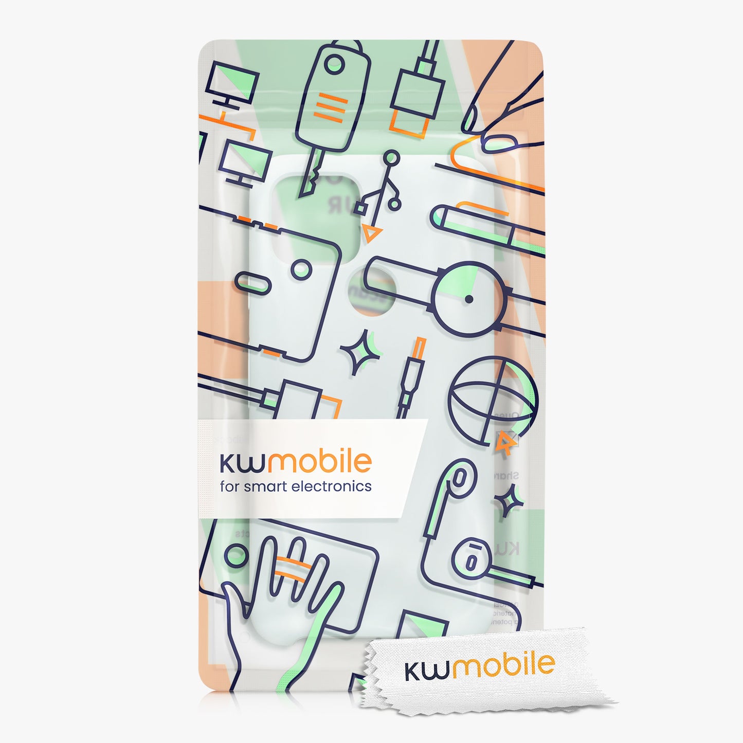 kwmobile Handyhülle für Google Pixel 5 - Case Silikon - Kabelloses Laden - Schutzhülle Cover