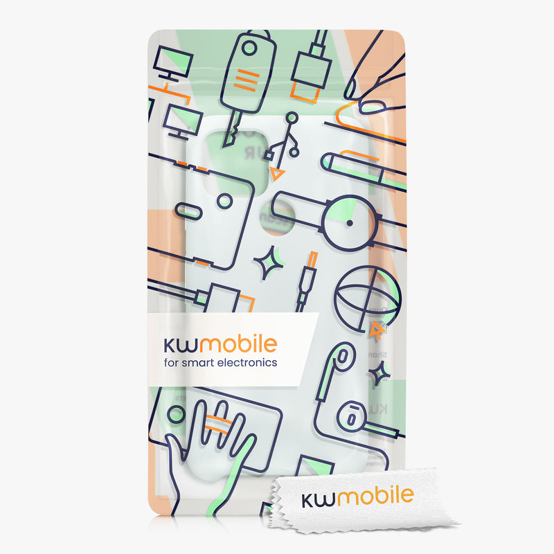kwmobile Handyhülle für Google Pixel 5 - Case Silikon - Kabelloses Laden - Schutzhülle Cover