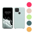kwmobile Hülle kompatibel mit Google Pixel 5 Hülle - Silikon Handy Case - Handyhülle weiche Oberfläche - kabelloses Laden - Dark Rose Dark Rose  