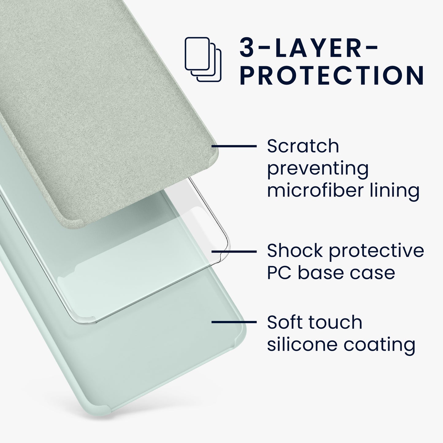 kwmobile Handyhülle für Google Pixel 5 - Case Silikon - Kabelloses Laden - Schutzhülle Cover