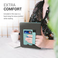 kwmobile Hülle kompatibel mit Pocketbook InkPad 3 / 3 Pro / Color / Vivlio InkPad 3 Hülle - Flip Case mit Handschlaufe - Kunstleder Cover