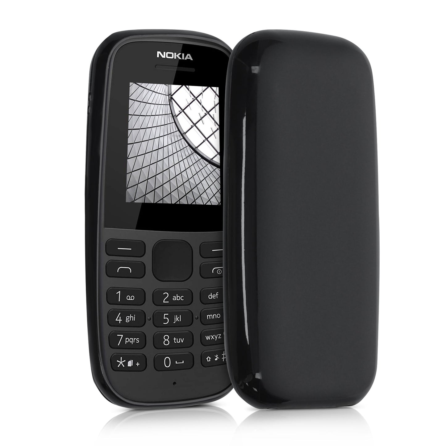 kwmobile Handyhülle für Nokia 105 (2019) Hülle - Kabelloses Laden - Schutzhülle Cover