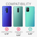 kwmobile Hülle kompatibel mit OnePlus 8T Handy Cover TPU Handyhülle Kompass Vintage