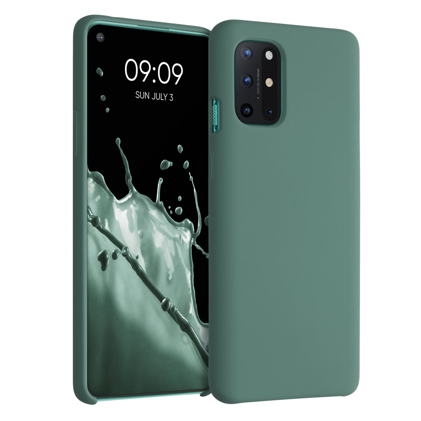 kwmobile Handyhülle für OnePlus 8T Hülle - Case Silikon - Kabelloses Laden - Schutzhülle Cover