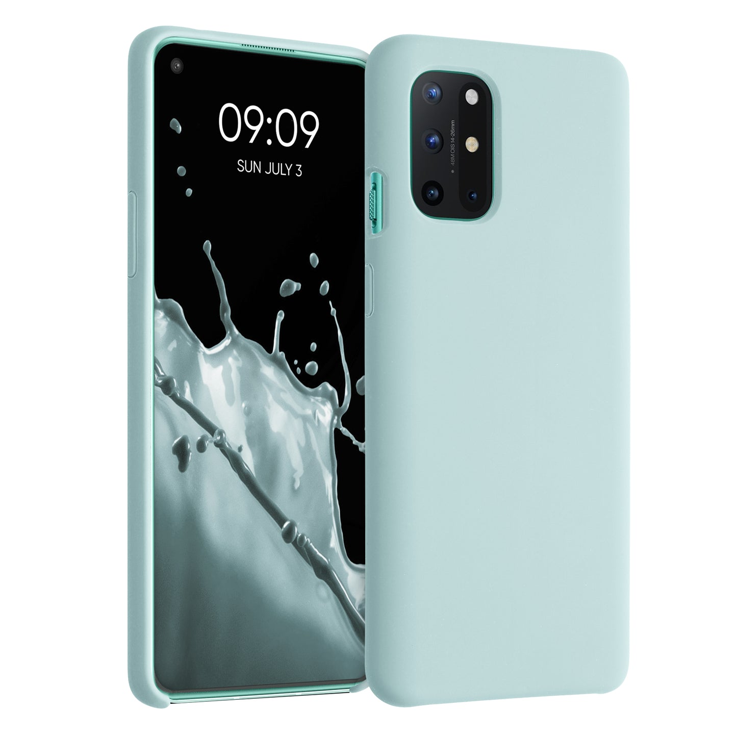 kwmobile Handyhülle für OnePlus 8T Hülle - Case Silikon - Kabelloses Laden - Schutzhülle Cover
