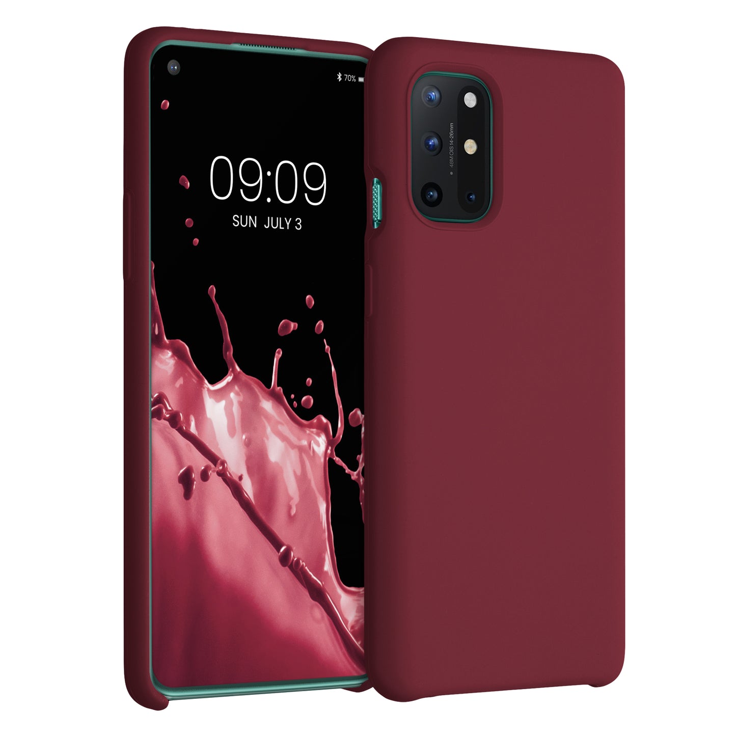 kwmobile Handyhülle für OnePlus 8T Hülle - Case Silikon - Kabelloses Laden - Schutzhülle Cover