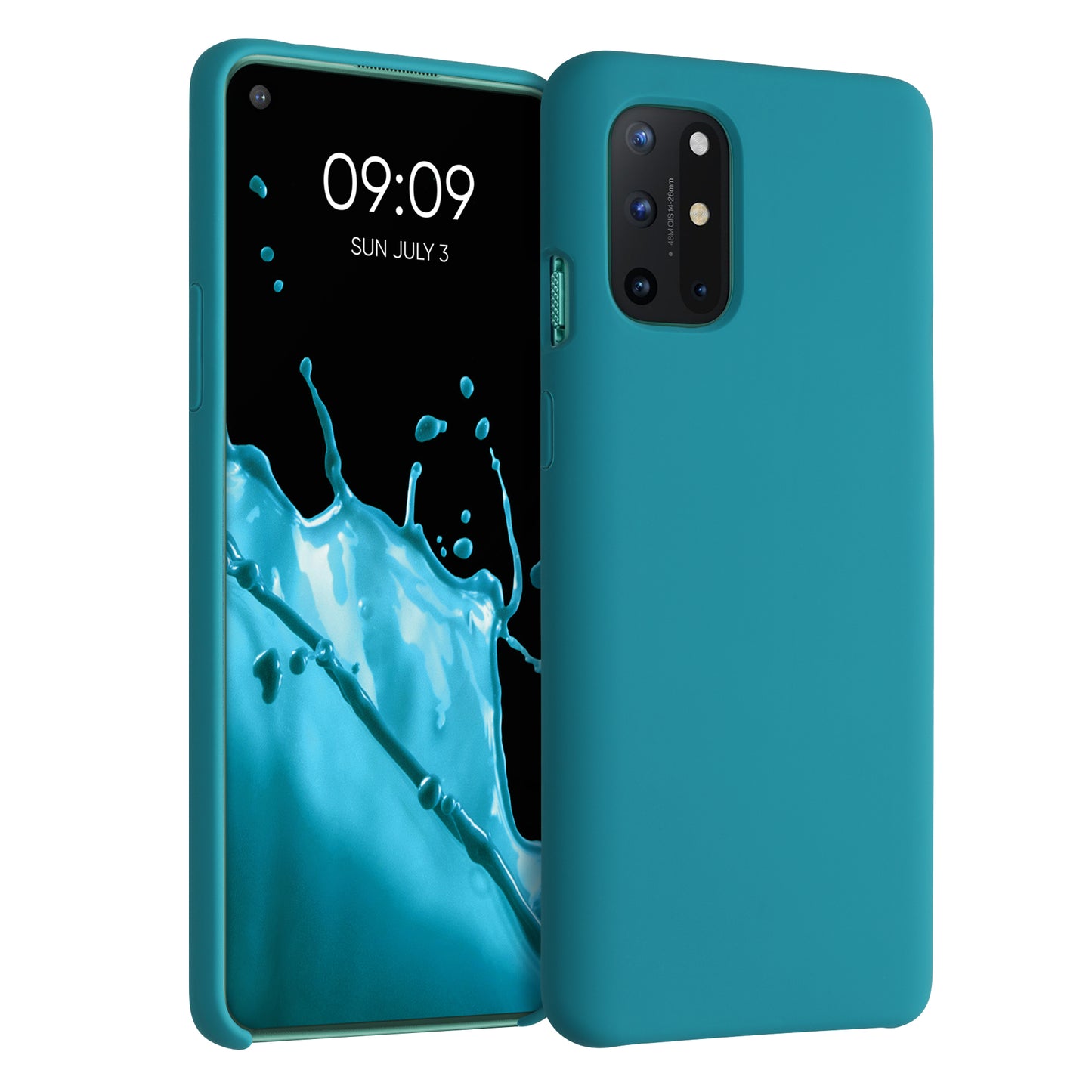 kwmobile Handyhülle für OnePlus 8T Hülle - Case Silikon - Kabelloses Laden - Schutzhülle Cover