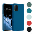 kwmobile Hülle kompatibel mit OnePlus 8T Hülle - Silikon Handy Case - Handyhülle weiche Oberfläche - kabelloses Laden - Baltik Blau Baltik Blau  