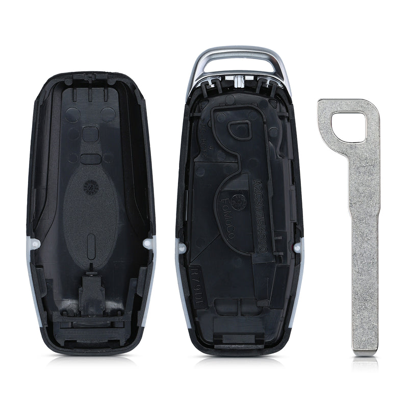 kwmobile Autoschlüssel Gehäuse kompatibel mit Ford 3-Tasten MyKey Autoschlüssel (Key Free) ohne Transponder Batterien Elektronik Auto Schlüsselgehäuse