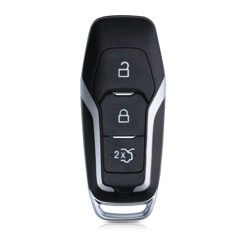 kwmobile Autoschlüssel Gehäuse kompatibel mit Ford 3-Tasten MyKey Autoschlüssel (Key Free) ohne Transponder Batterien Elektronik Auto Schlüsselgehäuse