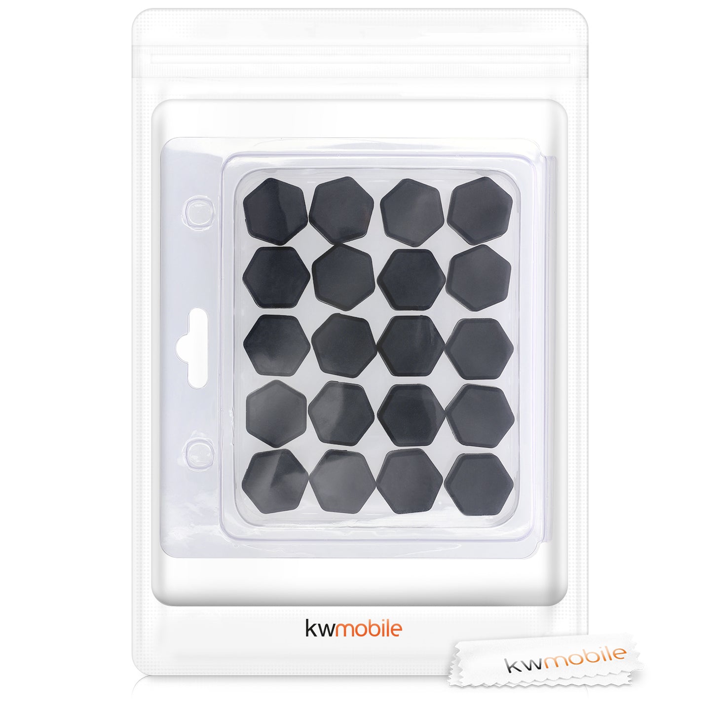kwmobile 20x Abdeckung für 19 mm Radmuttern Auto Rad Schraube - Radschrauben Cover - Mutter Kappen