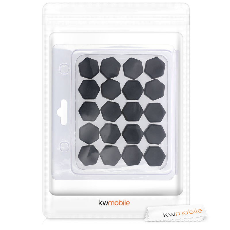 kwmobile 20x Abdeckung für 19 mm Radmuttern Auto Rad Schraube - Radschrauben Cover - Mutter Kappen