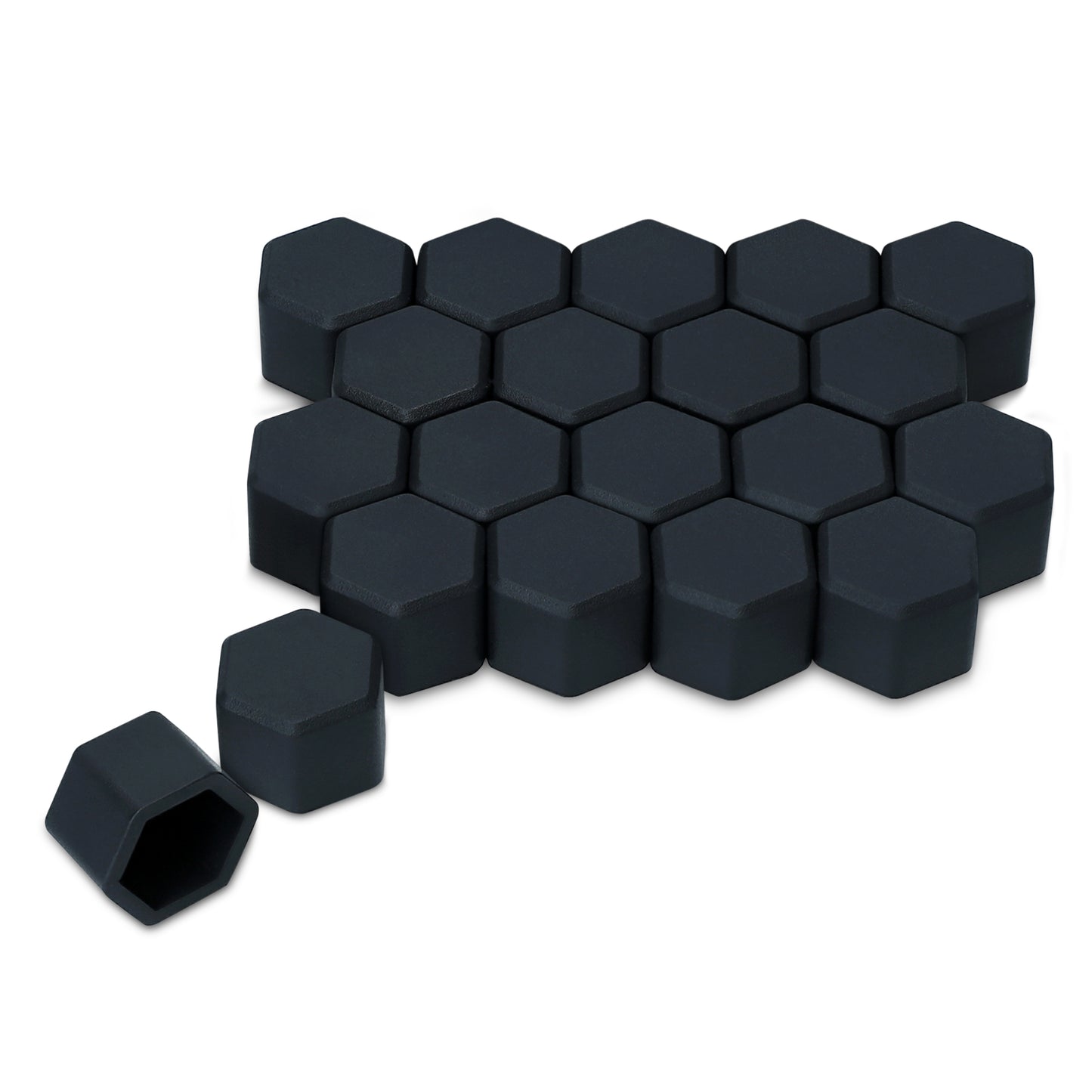 kwmobile 20x Abdeckung für 21 mm Radmuttern Auto Rad Schraube - Radschrauben Cover - Mutter Kappen