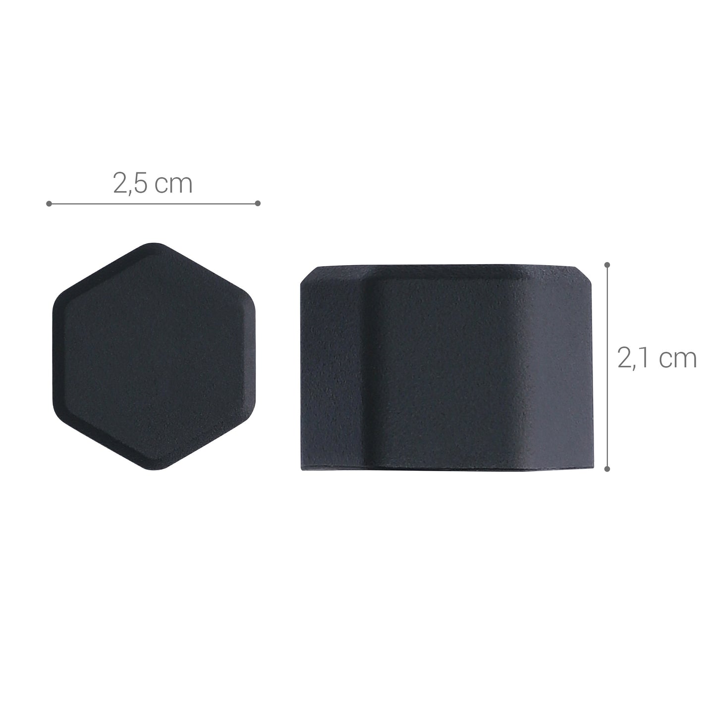 kwmobile 20x Abdeckung für 21 mm Radmuttern Auto Rad Schraube - Radschrauben Cover - Mutter Kappen