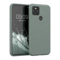 kwmobile Hülle kompatibel mit Google Pixel 5 Hülle - gummierte Silikon Handyhülle - Schutzhülle für kabelloses Laden - Case