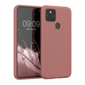 kwmobile Hülle kompatibel mit Google Pixel 5 Hülle - gummierte Silikon Handyhülle - Schutzhülle für kabelloses Laden - Case