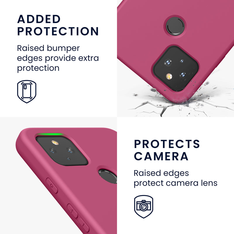 kwmobile Hülle kompatibel mit Google Pixel 4a 5G Schutzhülle für kabelloses Laden Case
