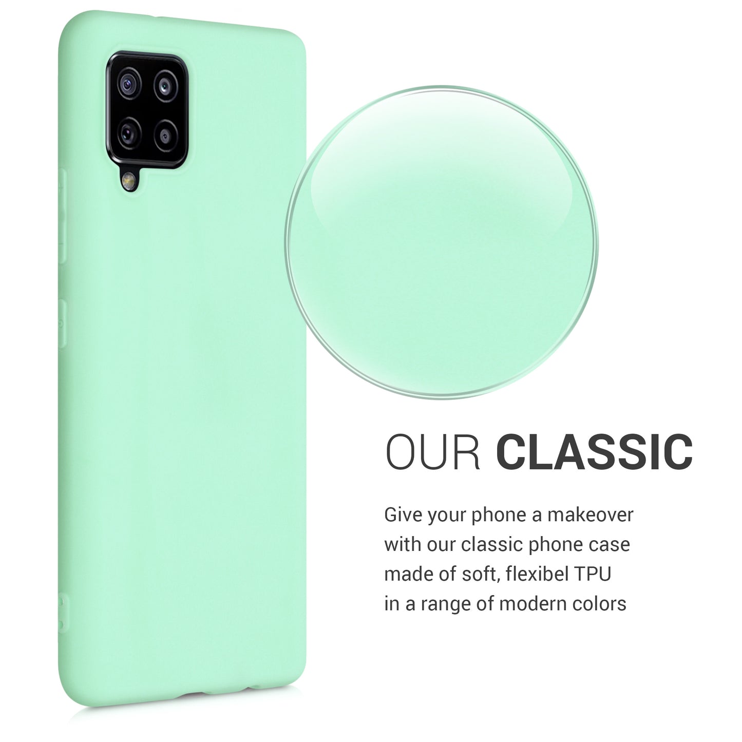 kwmobile Handyhülle für Samsung Galaxy A42 5G - Kabelloses Laden - Schutzhülle Cover