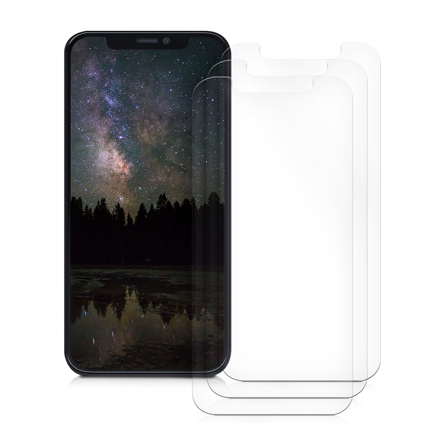 3x Folie kristallklar für Apple iPhone 12 / iPhone 12 Pro