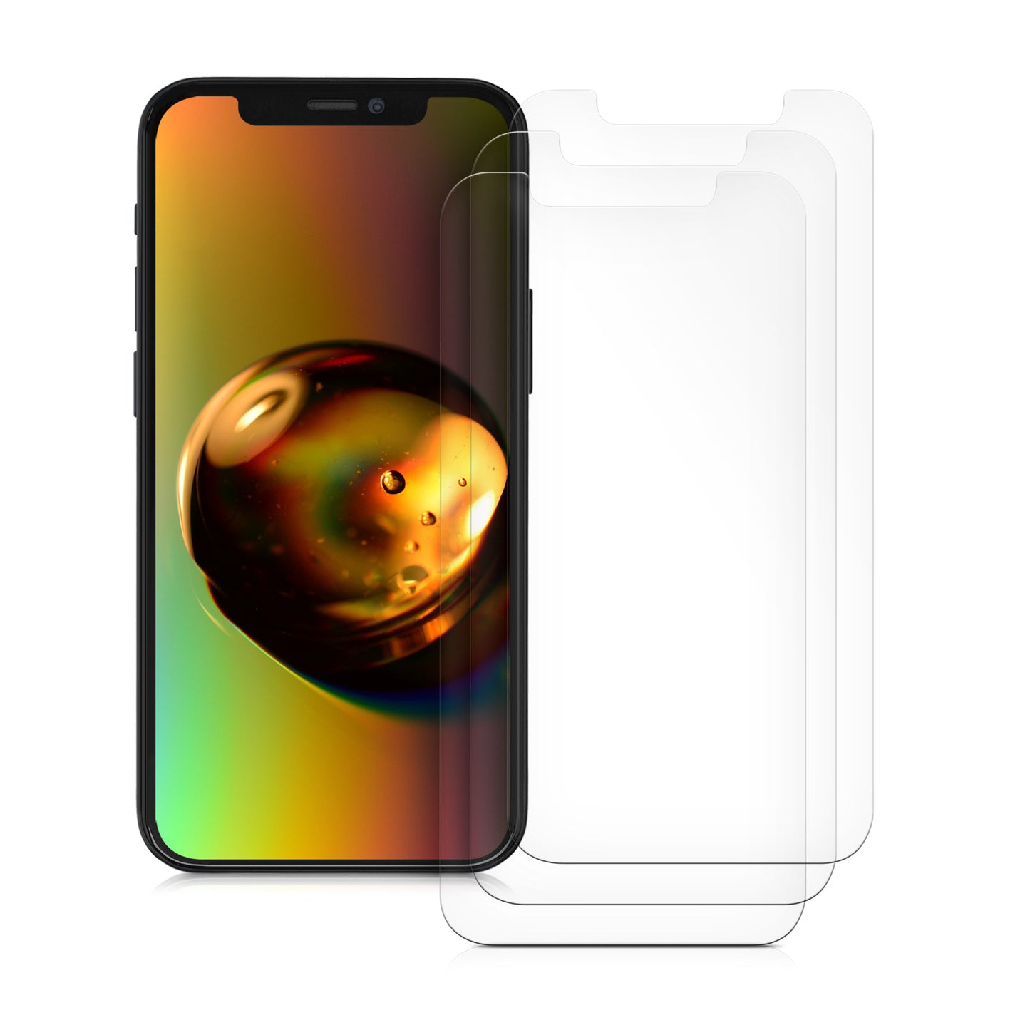 3x Folie kristallklar für Apple iPhone 12 mini