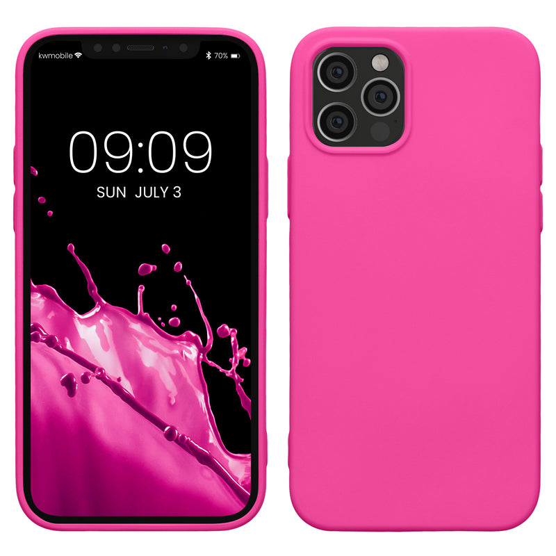 kwmobile Hülle kompatibel mit Apple iPhone 12 / iPhone 12 Pro Hülle - Schutzhülle für kabelloses Laden - Case