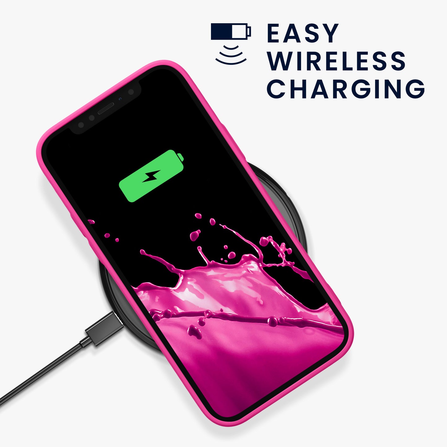 kwmobile Hülle kompatibel mit Apple iPhone 12 / iPhone 12 Pro Hülle - Schutzhülle für kabelloses Laden - Case