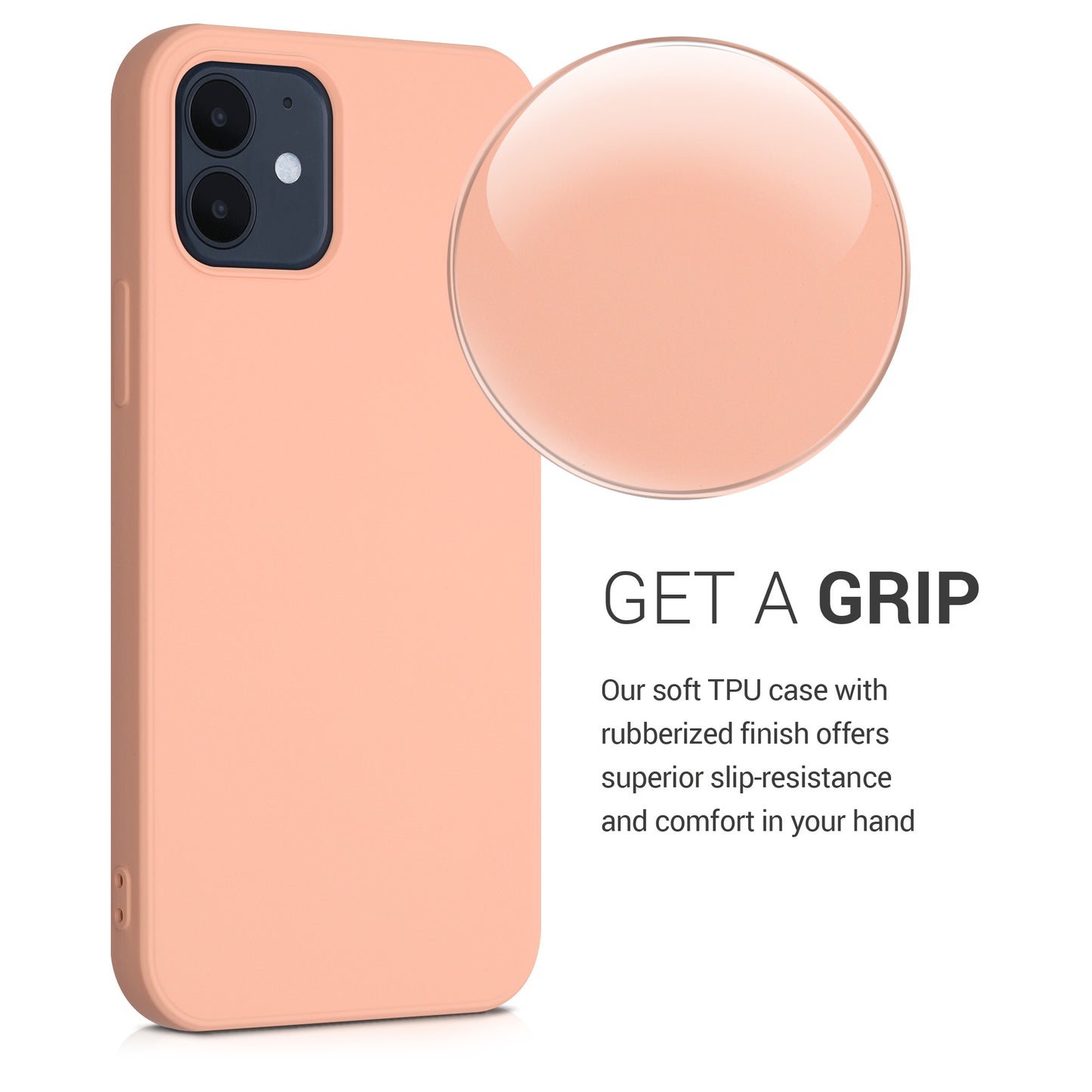 kwmobile Hülle kompatibel mit Apple iPhone 12 / iPhone 12 Pro Hülle - Schutzhülle für kabelloses Laden - Case