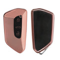 kwmobile Autoschlüssel Hülle kompatibel mit VW Golf 8 3-Tasten Autoschlüssel - Schlüsselhülle Silikon Cover