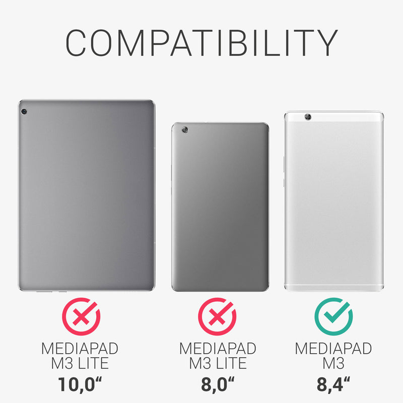 kwmobile Hülle kompatibel mit Huawei MediaPad M3 8.4 - Slim Tablet Cover