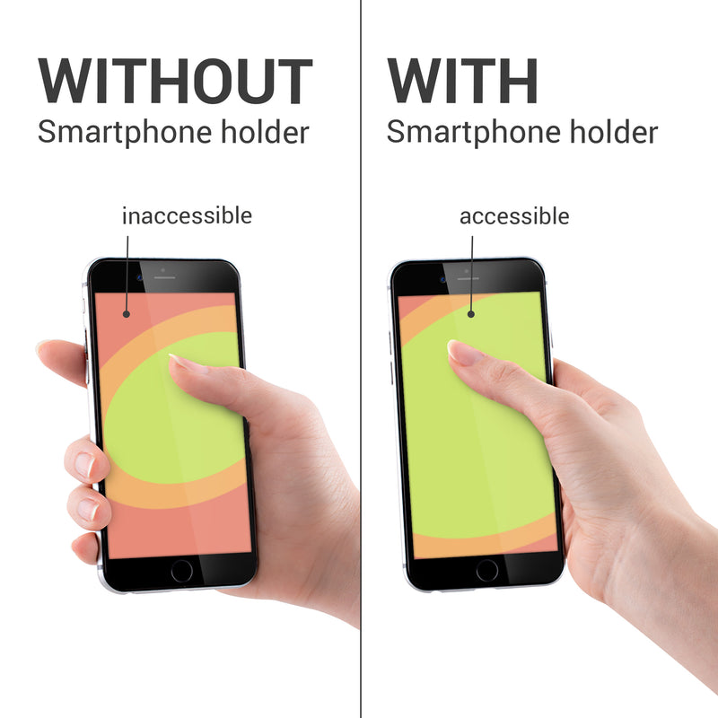 kwmobile Smartphone Fingerhalter Set - Handy Fingerhalterung für bessere Einhandbedienung - Handyhalter Finger Halter - Halterung