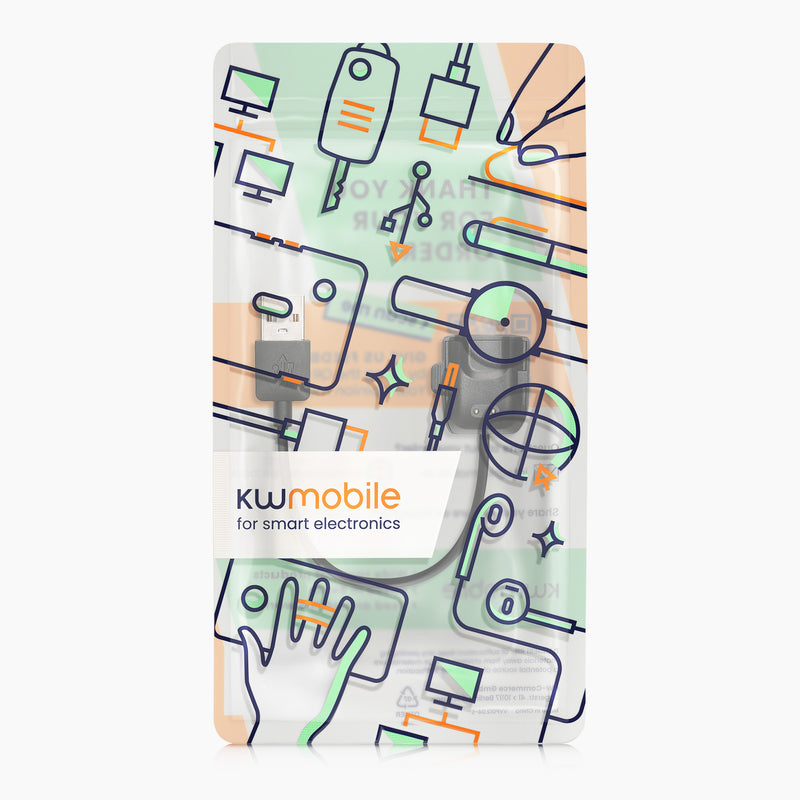 kwmobile USB Kabel Charger kompatibel mit Samsung Galaxy Fit 2 Ladekabel Smart Watch Ersatzkabel Fitnesstracker Aufladekabel