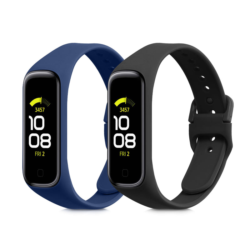 kwmobile Uhrenarmband für Samsung Galaxy Fit 2 Armband Fitnesstracker Band Set Ersatzarmband Smartwatch