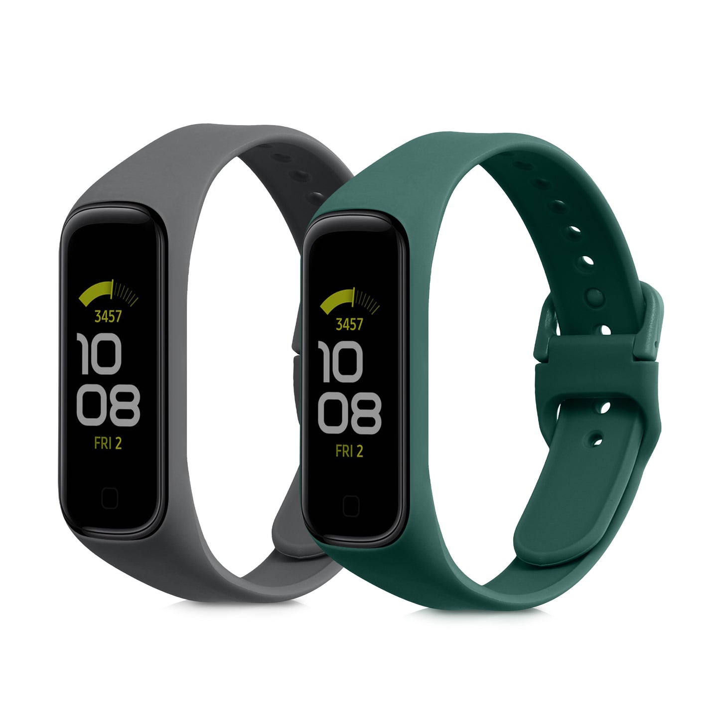 kwmobile Uhrenarmband für Samsung Galaxy Fit 2 Armband Fitnesstracker Band Set Ersatzarmband Smartwatch