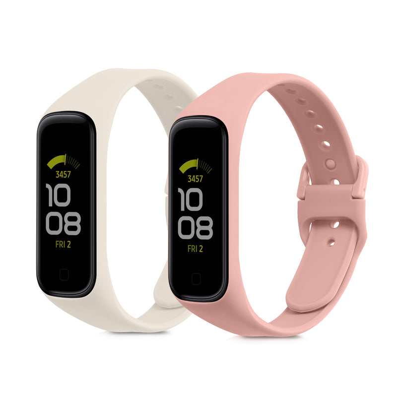 kwmobile Uhrenarmband für Samsung Galaxy Fit 2 Armband Fitnesstracker Band Set Ersatzarmband Smartwatch