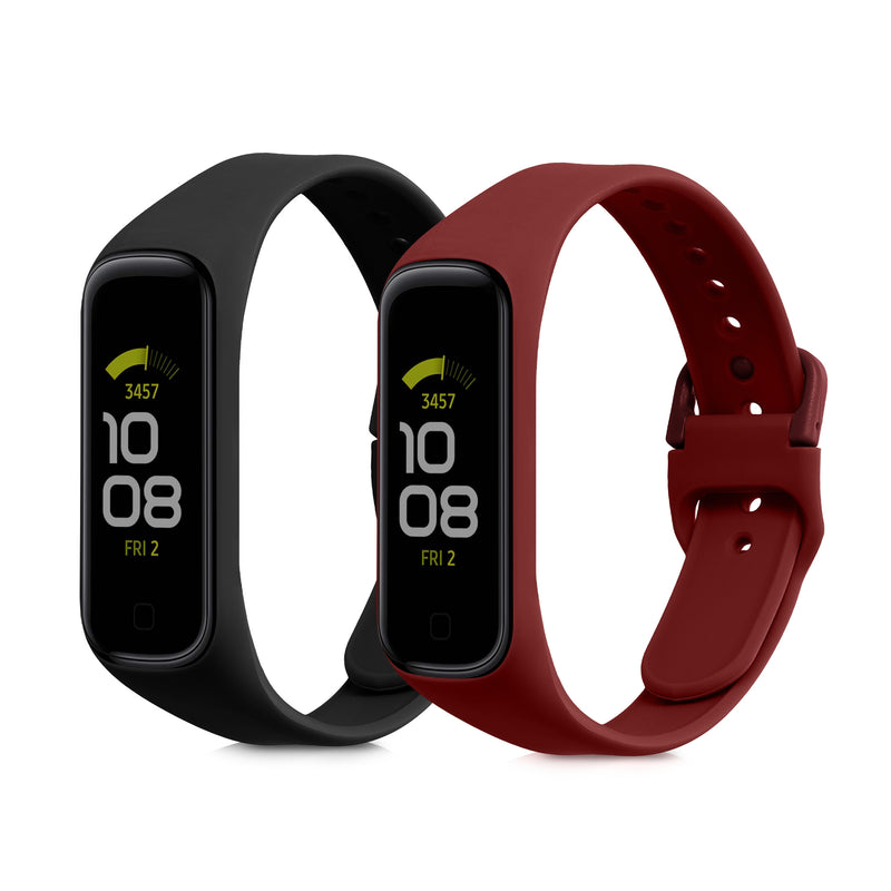 kwmobile Uhrenarmband für Samsung Galaxy Fit 2 Armband Fitnesstracker Band Set Ersatzarmband Smartwatch