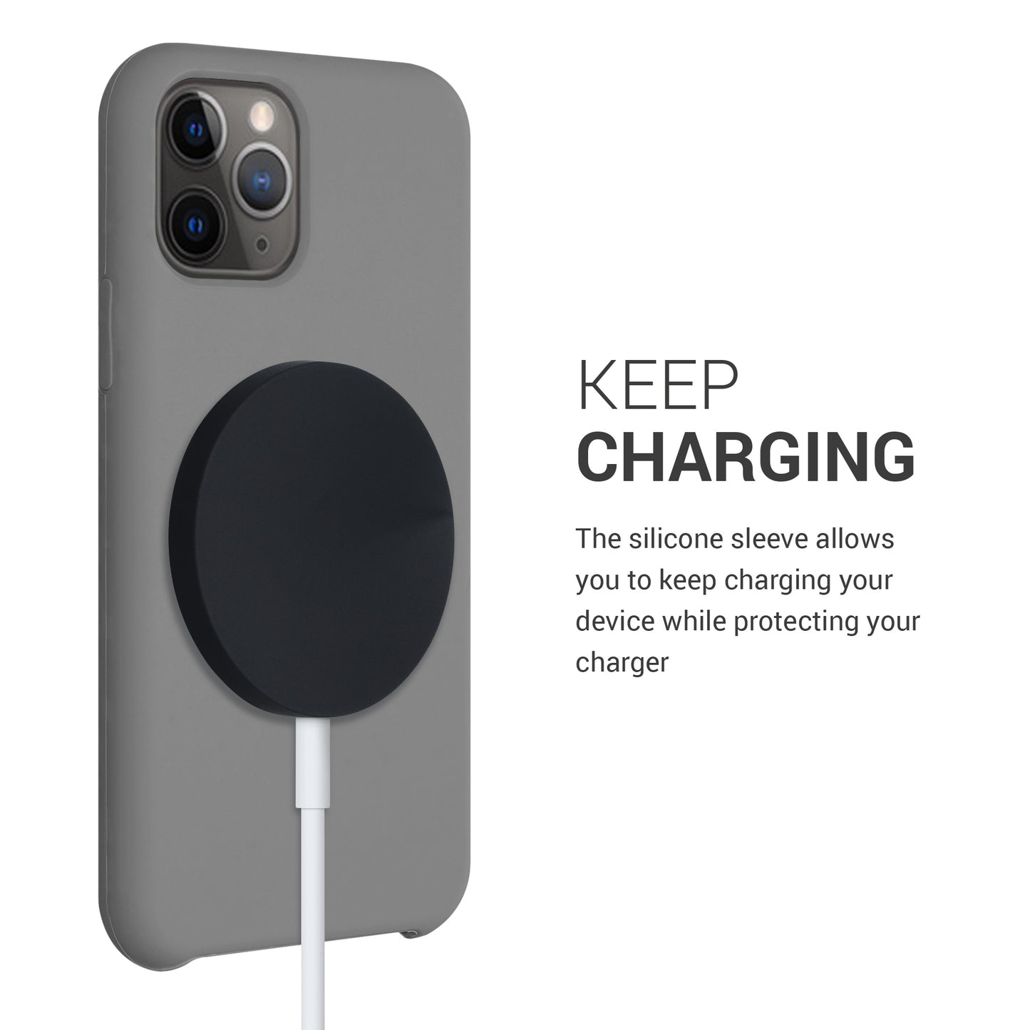 kwmobile Case kompatibel mit Apple MagSafe Charger Pad Ladegerät Hülle Charger Schutzhülle