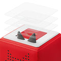 kwmobile Aufkleber Folien kompatibel mit Toniebox Sticker Schutzfolien Set selbstklebend
