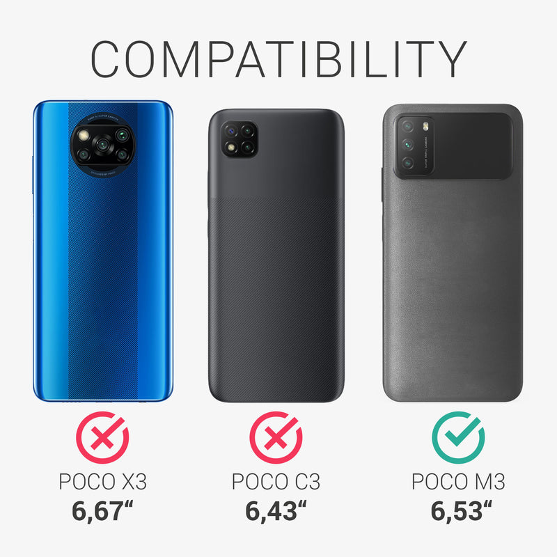 kwmobile Handyhülle für Xiaomi Poco M3 - Kabelloses Laden - Schutzhülle Cover