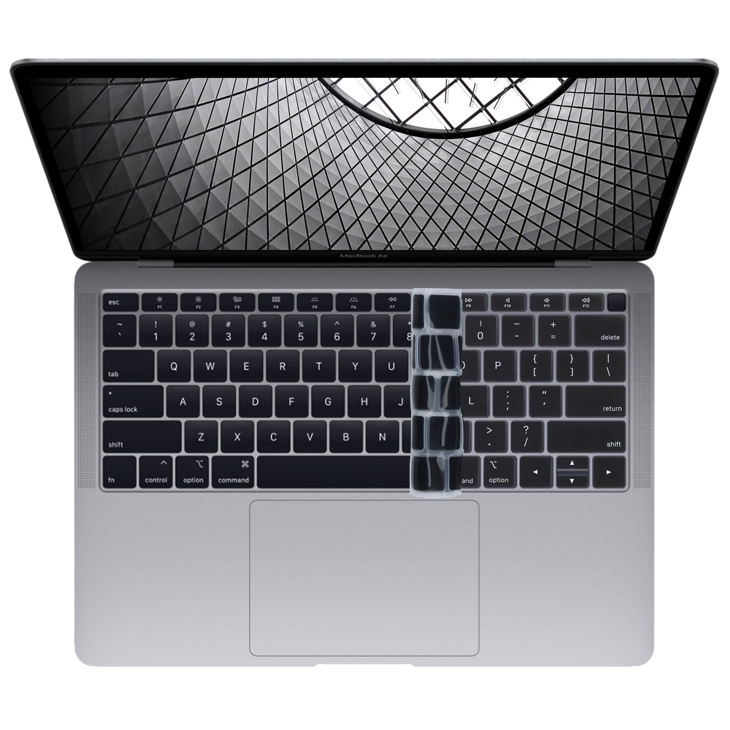 kwmobile Tastaturschutz für Apple MacBook Air 13" 2018 2019 2020 A1932 - QWERTY US Keyboard Cover Abdeckung